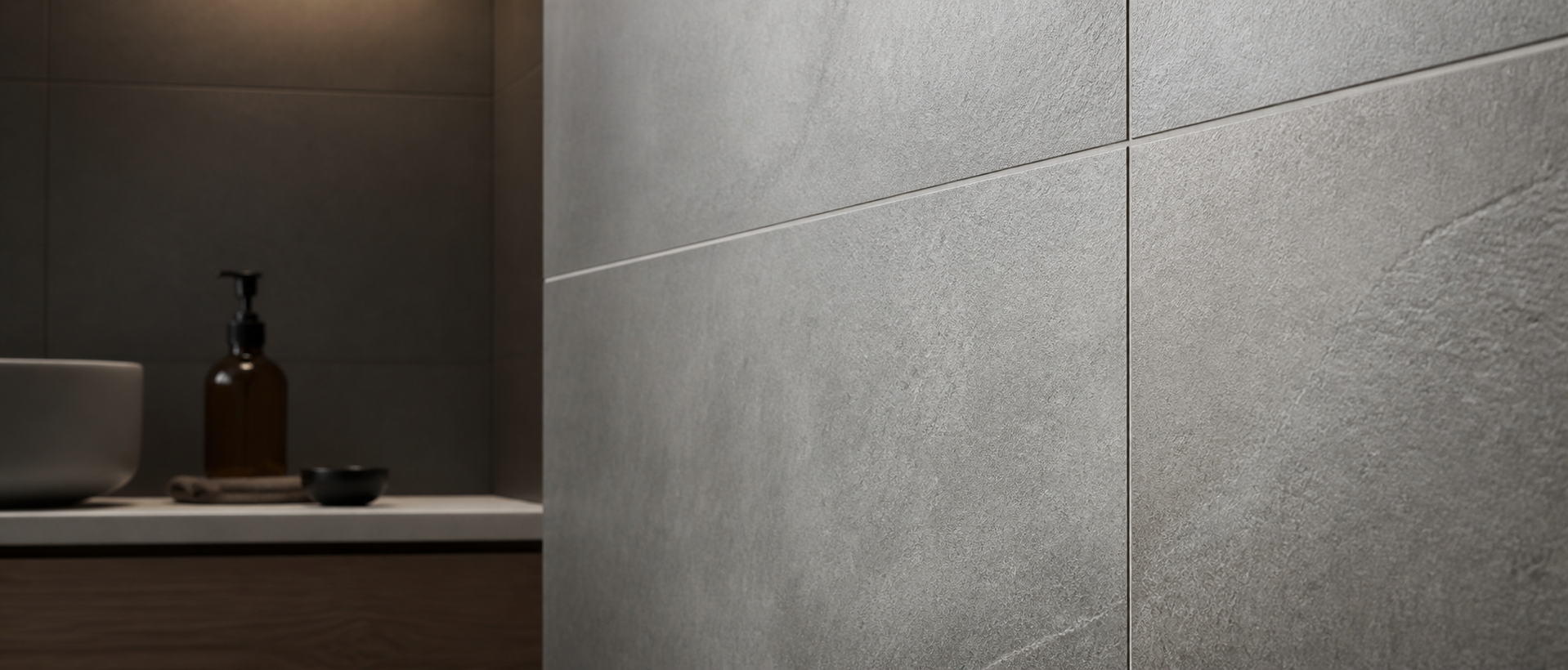 Close-up ARTICKK tile and grout material texture