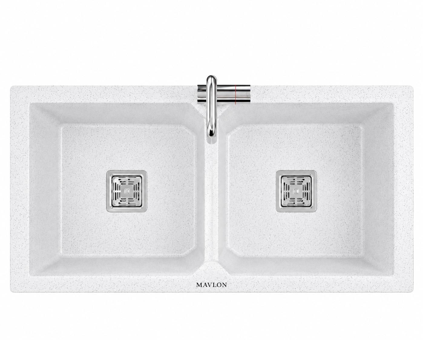 ARTICKK Mavlon Double 37x18x9 Mavlon quartz kitchen sink