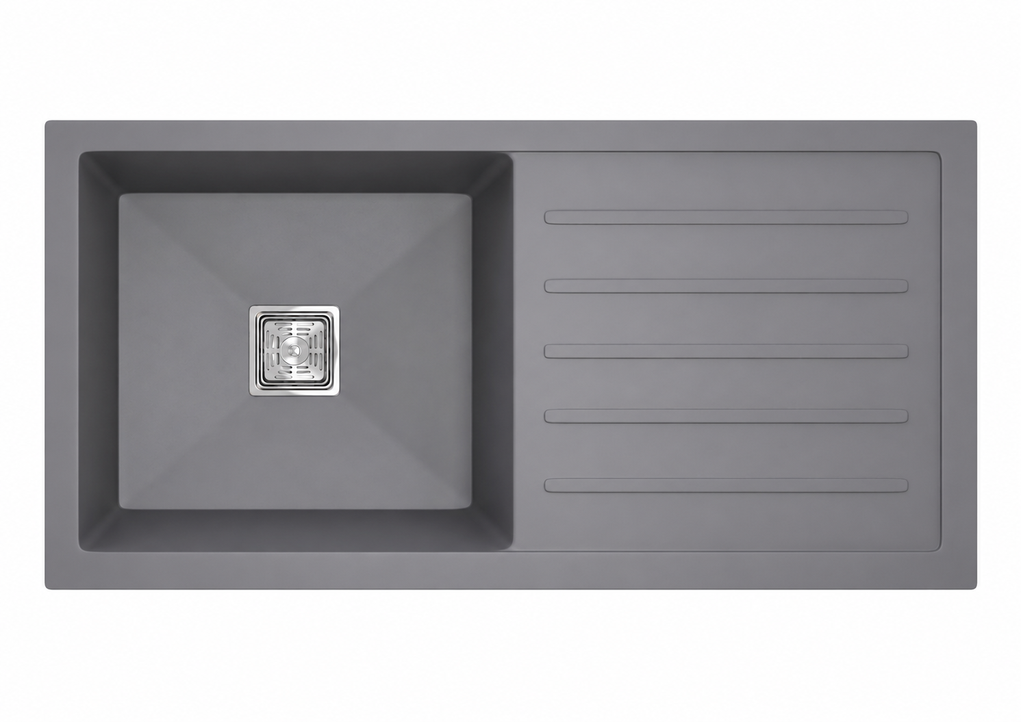 ARTICKK Mavlon Single Bowl With Drain Board 36x18x8.5 Mavlon quartz kitchen sink